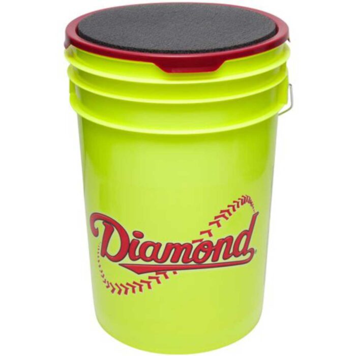 Diamond Official Fastpitch 12YSC Softballs with Bucket 18 Ball Pack W/Bucket - Image 2