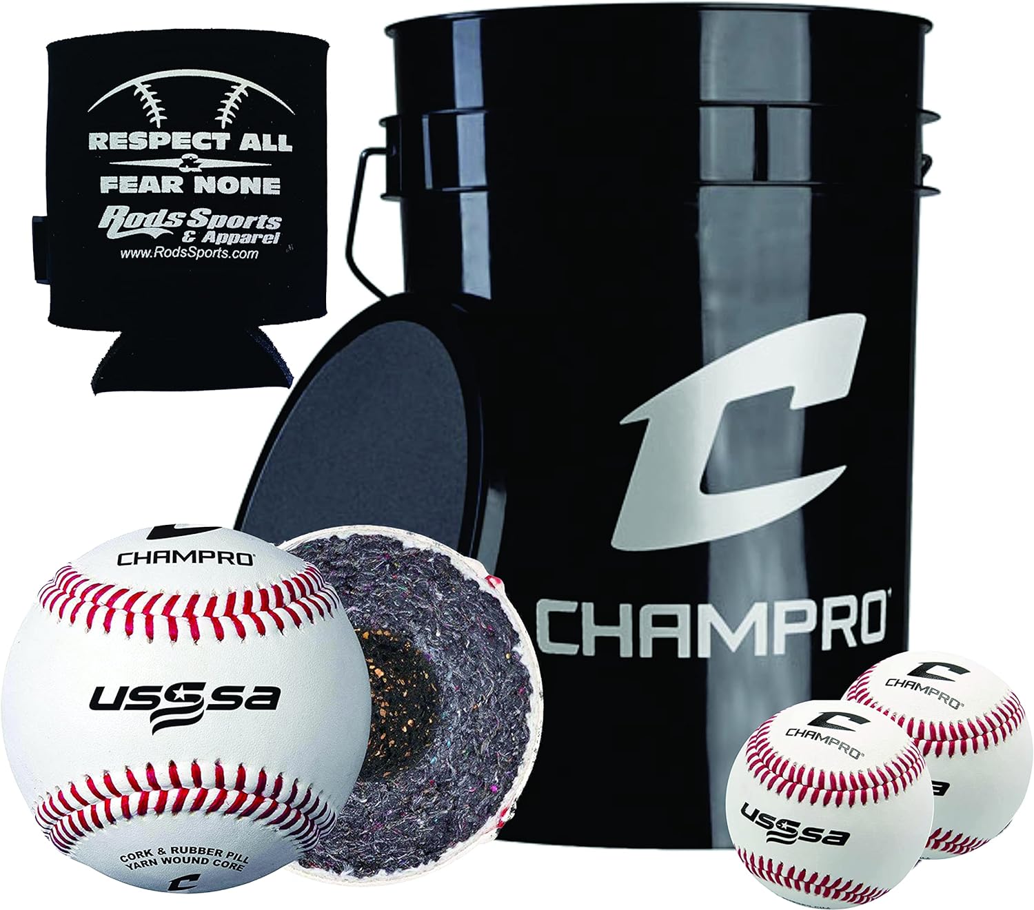 Champro CBB200-US Usssa Baseballs Bucket